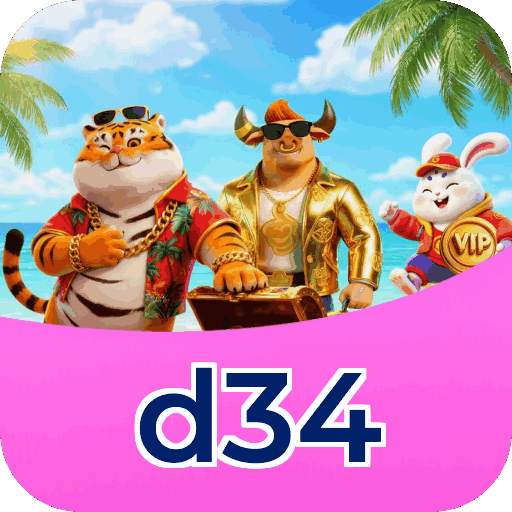 Plataforma d34 mostrando interface moderna, jogos certificados e recursos de segurança licenciados